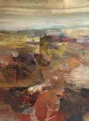 abstract landschap V door Paul Rouwette L
